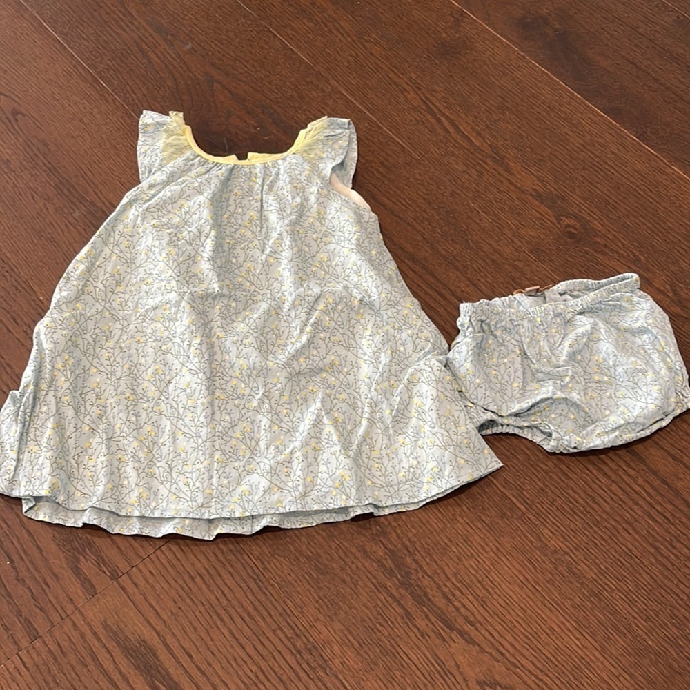 I Love Gorgeous Size 6-12 months Dress and diaper cover